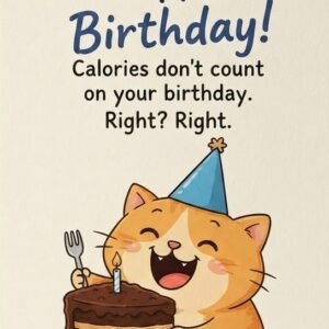 Cake Cat Greeting Card