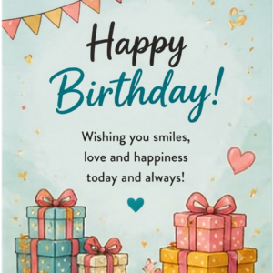 Charming Gifts Birthday Card