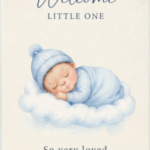 "Sweet Baby" Sleeping Moon Card