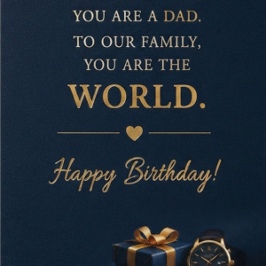 You Are The World Birthday Card