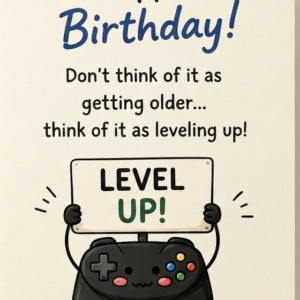 Level Up Gamer Greeting Card
