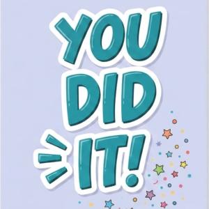 "You Did It!" Confetti Card