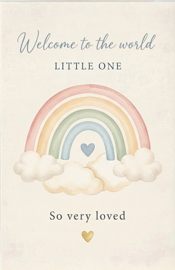 So Very Loved" Rainbow Card