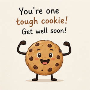 Tough Cookie Get Well Soon Card