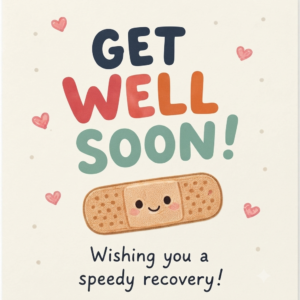 Get Well Soon Bandage Card