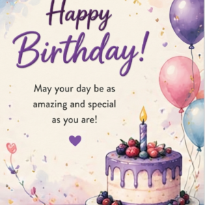 Pastel Birthday Greeting Card