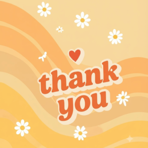 Thank You Aesthetic Greeting Card