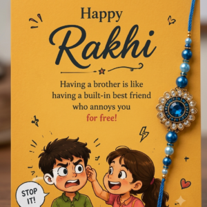 Annoying Best Friend Funny Rakhi Card