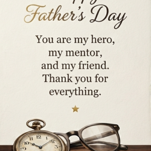 Vintage Pocket Watch Father's Day Card