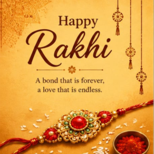 Golden Heritage Eternal Bond Rakhi Card