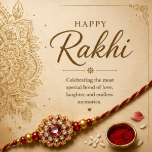 Golden Mandala Heritage Rakhi Card
